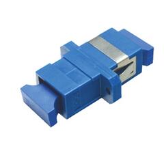 Adapter SM SC-SPX Blue With flange, metal clip, Zr. sleeve